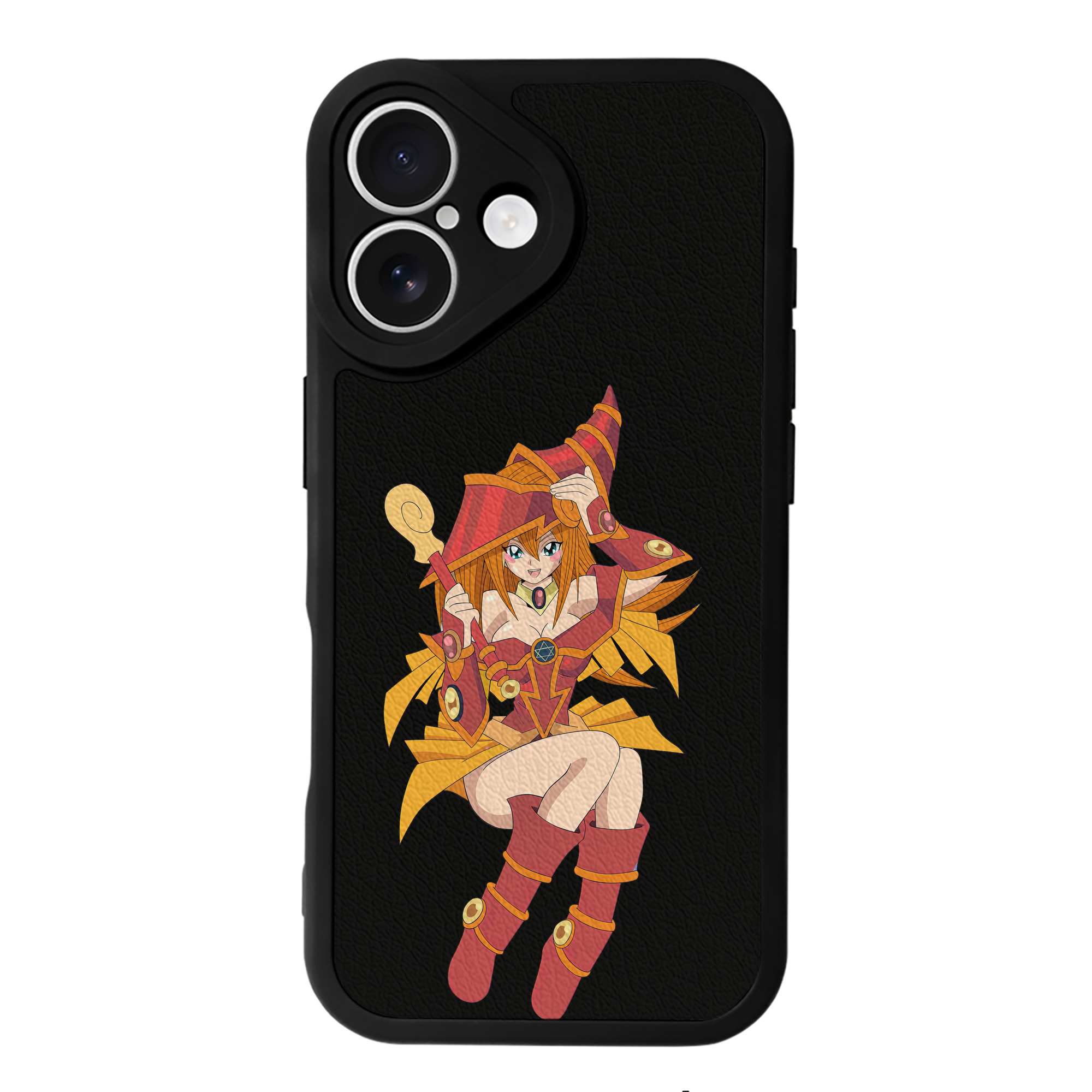 （画像用） 遊☆戯☆王 Yu-Gi-Oh! 【iPhone 16シリーズ対応】シリコンスマホケース（レザー調） 材質：シリコン